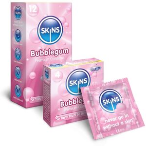 Skins Bubblegum Flavoured Condoms Multipack - Ultra Thin Flavoured Condoms for Oral an Skins Bubblegum Flavoured Condoms Multipack - Ultra Thin Flavoured Condoms for Oral an