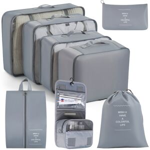 LIFEASY 8 Piece Foldable Travel Bag Large Capacity Luggage Bag Multi-functional Waterpro LIFEASY 8 Piece Foldable Travel Bag Large Capacity Luggage Bag Multi-functional Waterpro