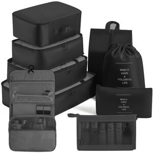 LIFEASY 9 Piece Foldable Travel Bag Large Capacity Luggage Bag Multi-functional Waterpro LIFEASY 9 Piece Foldable Travel Bag Large Capacity Luggage Bag Multi-functional Waterpro