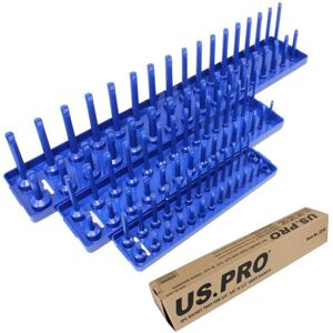 us pro 3 PCE Socket Storage Rack Tray for 1/4, 3/8, and 1/2 Inch Sockets B2219 us pro 3 PCE Socket Storage Rack Tray for 1/4, 3/8, and 1/2 Inch Sockets B2219