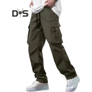 Unbranded (army green, XXXL) Men Summer Pants with Multi Pockets Drawstring Elastic Waist Unbranded (army green, XXXL) Men Summer Pants with Multi Pockets Drawstring Elastic Waist