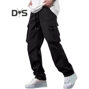 Unbranded (black, XXXL) Men Summer Pants with Multi Pockets Drawstring Elastic Waist Wide Unbranded (black, XXXL) Men Summer Pants with Multi Pockets Drawstring Elastic Waist Wide