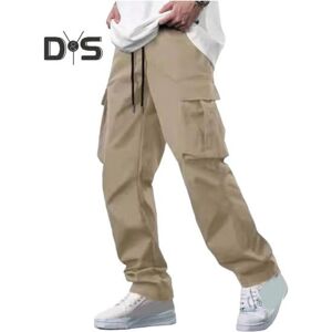 Unbranded (khaki, XXL) Men Summer Pants with Multi Pockets Drawstring Elastic Waist Wide L Unbranded (khaki, XXL) Men Summer Pants with Multi Pockets Drawstring Elastic Waist Wide L