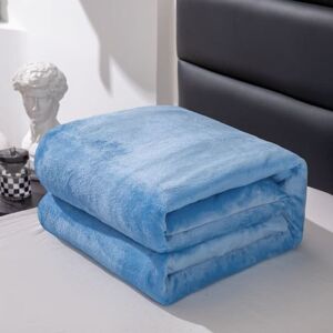 Unbranded (sky blue, 150x200cm) Solid Color Ultra-soft Thickened Cloud Mink Velvet Blanket Unbranded (sky blue, 150x200cm) Solid Color Ultra-soft Thickened Cloud Mink Velvet Blanket