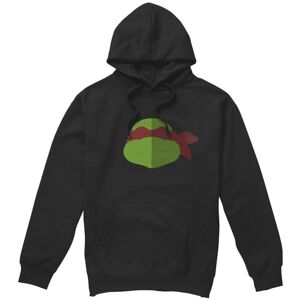 (S, Black) Teenage Mutant Ninja Turtles Mens Raphael Face Hoodie (S, Black) Teenage Mutant Ninja Turtles Mens Raphael Face Hoodie