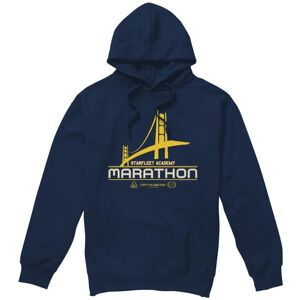 (L, Navy) Star Trek Mens Marathon Logo Hoodie (L, Navy) Star Trek Mens Marathon Logo Hoodie