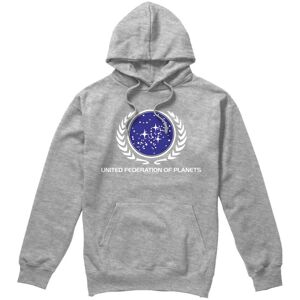 (L, Sport Heather) Star Trek Mens United Federation Logo Hoodie (L, Sport Heather) Star Trek Mens United Federation Logo Hoodie
