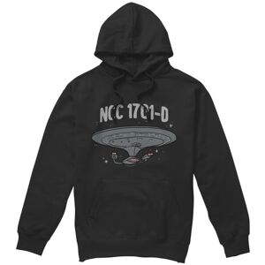 (L, Black) Star Trek Mens The Next Generation Hoodie (L, Black) Star Trek Mens The Next Generation Hoodie