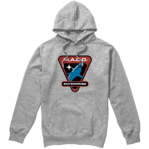 (XXL, Sport Heather) Star Trek Mens MACO Patch Hoodie (XXL, Sport Heather) Star Trek Mens MACO Patch Hoodie