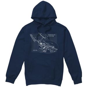 (XL, Navy) Star Trek Mens Enterprise Print Hoodie (XL, Navy) Star Trek Mens Enterprise Print Hoodie