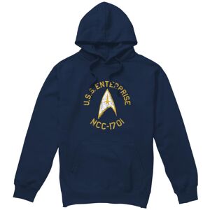 (XL, Navy) Star Trek Mens Collegiate Hoodie (XL, Navy) Star Trek Mens Collegiate Hoodie