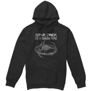 (XL, Black) Star Trek Mens Deep Space Nine Station Hoodie (XL, Black) Star Trek Mens Deep Space Nine Station Hoodie