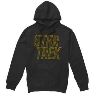 (XXL, Black) Star Trek Mens Distressed Logo Hoodie (XXL, Black) Star Trek Mens Distressed Logo Hoodie