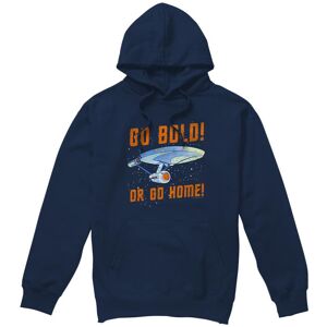 (S, Navy) Star Trek Mens Go Bold Hoodie (S, Navy) Star Trek Mens Go Bold Hoodie