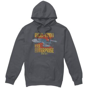 (XL, Charcoal) Star Trek Mens NCC-1701 Hoodie (XL, Charcoal) Star Trek Mens NCC-1701 Hoodie