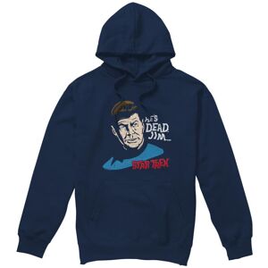 (L, Navy) Star Trek Mens He's Dead Jim Hoodie (L, Navy) Star Trek Mens He's Dead Jim Hoodie