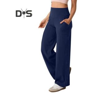Unbranded (navy blue, XXL) Women Yoga Pants Solid Color High Waist Wide Leg Sport Pants wi Unbranded (navy blue, XXL) Women Yoga Pants Solid Color High Waist Wide Leg Sport Pants wi