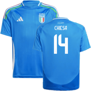 adidas (MB) 2024-2025 Italy Home Shirt (Kids) (CHIESA 14) adidas (MB) 2024-2025 Italy Home Shirt (Kids) (CHIESA 14)
