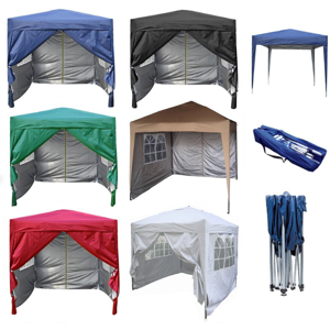 (Black) MCC Pop-up Gazebo 2m x 2m With Sides (Black) MCC Pop-up Gazebo 2m x 2m With Sides