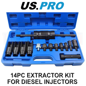 US PRO Tools 14pc Injector Extractor + Common Rail Adaptor Bosch Delphi etc 5597 US PRO Tools 14pc Injector Extractor + Common Rail Adaptor Bosch Delphi etc 5597