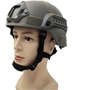 Unbranded (Grey) Easy Tactical Action Helmet Abs Material Universal Fit Outdoor Sports Ska Unbranded (Grey) Easy Tactical Action Helmet Abs Material Universal Fit Outdoor Sports Ska