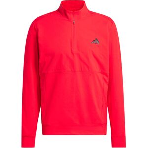 (M, Pure Ruby) adidas Golf Mens 2025 Tour Water Repellent Stretch Knit 1/4 Zip S (M, Pure Ruby) adidas Golf Mens 2025 Tour Water Repellent Stretch Knit 1/4 Zip S