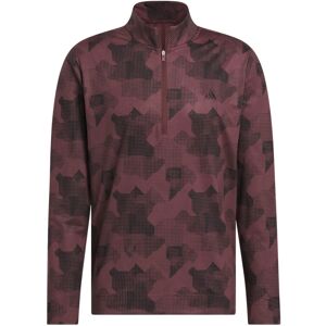 (L, Aurora Ruby) adidas Golf Mens 2025 GO-TO Printed Stretch Sustainable 1/4 Zip (L, Aurora Ruby) adidas Golf Mens 2025 GO-TO Printed Stretch Sustainable 1/4 Zip