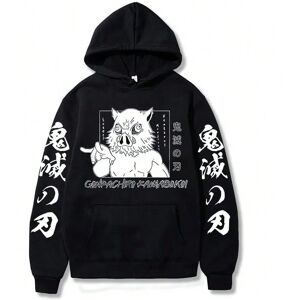 GOODVISH (Black1, S) Demon Slayer Inosuke Hashibira Hoodies Anime Kimetsu no Yaiba Hooded GOODVISH (Black1, S) Demon Slayer Inosuke Hashibira Hoodies Anime Kimetsu no Yaiba Hooded