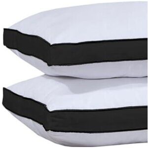 Unbranded (BLACK, Pack of 2) Premium Egyptian Cotton Box Pillows (ALL Packs) – Extra Fluff Unbranded (BLACK, Pack of 2) Premium Egyptian Cotton Box Pillows (ALL Packs) – Extra Fluff