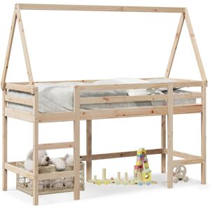 vidaXL Loft Bed with Ladder and Roof - Bed vidaXL Loft Bed with Ladder and Roof - Bed
