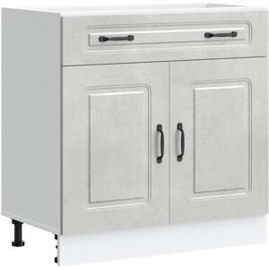 vidaXL Kitchen Base Cabinet Kalmar Concrete Grey Engineered Wood vidaXL Kitchen Base Cabinet Kalmar Concrete Grey Engineered Wood