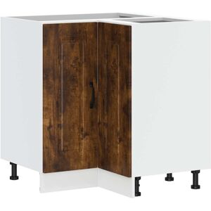 vidaXL Kitchen Corner Base Cabinet Kalmar Smoked Oak Engineered Wood vidaXL Kitchen Corner Base Cabinet Kalmar Smoked Oak Engineered Wood
