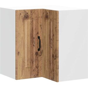 vidaXL Kitchen Wall Corner Cabinet Kalmar Old Wood Engineered Wood vidaXL Kitchen Wall Corner Cabinet Kalmar Old Wood Engineered Wood