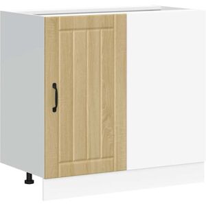 vidaXL Kitchen Base Cabinet Lucca Sonoma Oak Engineered Wood vidaXL Kitchen Base Cabinet Lucca Sonoma Oak Engineered Wood