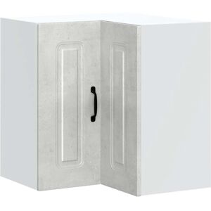 vidaXL Kitchen Wall Corner Cabinet Kalmar Concrete Grey Engineered Wood vidaXL Kitchen Wall Corner Cabinet Kalmar Concrete Grey Engineered Wood