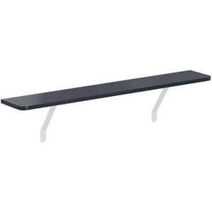 Unbranded (Black, 120cm) Rounded-edge Floating Radiator Shelf with Included Brackets, No N Unbranded (Black, 120cm) Rounded-edge Floating Radiator Shelf with Included Brackets, No N