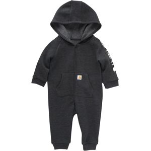 Carhartt Boys Long-Sleeve Zip-Front Hooded Coverall Caviar Black Heather 12 Mont Carhartt Boys Long-Sleeve Zip-Front Hooded Coverall Caviar Black Heather 12 Mont