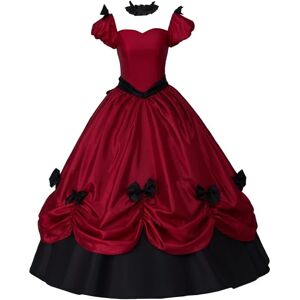 Unbranded (Red, Large) Women's Southern Belle Dress Civil War Southern Belle Ball Gown Got Unbranded (Red, Large) Women's Southern Belle Dress Civil War Southern Belle Ball Gown Got