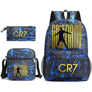 Unbranded (1) 3pcs CR7 Football Cool Backpacks Capacity Rucksack Girl Boys Simple Shoulder Unbranded (1) 3pcs CR7 Football Cool Backpacks Capacity Rucksack Girl Boys Simple Shoulder