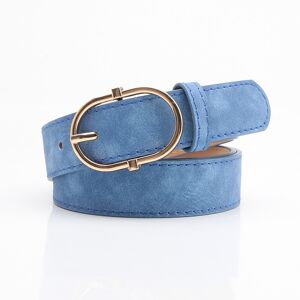 Unbranded (Blue) Denim Trendy Womens Waist Belt With Alloy Pin Buckle For Office And Casua Unbranded (Blue) Denim Trendy Womens Waist Belt With Alloy Pin Buckle For Office And Casua