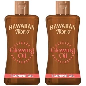 Hawaiian Tropic Glowing Tanning Oil, 200ml, Tropical Scent with Vitamin E, Vegan Hawaiian Tropic Glowing Tanning Oil, 200ml, Tropical Scent with Vitamin E, Vegan