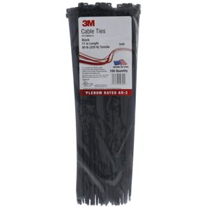 3M Cable Tie Black 50 lb 11"""" 100 pcs/bag 3M Cable Tie Black 50 lb 11"""" 100 pcs/bag