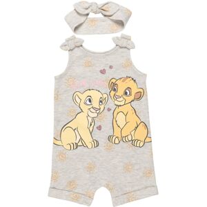 Disney Lion King Simba Toddler Girls Romper and Headband White 4T Disney Lion King Simba Toddler Girls Romper and Headband White 4T