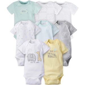 Gerber Baby 8-Pack Short Sleeve Onesies Bodysuits Animals Green 6-9 Months Gerber Baby 8-Pack Short Sleeve Onesies Bodysuits Animals Green 6-9 Months