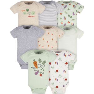 Gerber Baby 8-Pack Short Sleeve Onesies Bodysuits Happy Veggies 0-3 Months Gerber Baby 8-Pack Short Sleeve Onesies Bodysuits Happy Veggies 0-3 Months