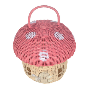 Typecat Handmade Rattan Mushroom-Shaped Storage Basket- Cute Handcrafted Gift Decoration Typecat Handmade Rattan Mushroom-Shaped Storage Basket- Cute Handcrafted Gift Decoration