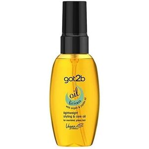 Schwarzkopf got2b Oil-licious Styling Oil, Vegan, Contains Argan Oil to Reduce F Schwarzkopf got2b Oil-licious Styling Oil, Vegan, Contains Argan Oil to Reduce F