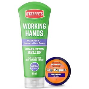O'Keeffe's Working Hands Overnight 80ml & Lip Repair Overnight 7g (Twin Pack - L O'Keeffe's Working Hands Overnight 80ml & Lip Repair Overnight 7g (Twin Pack - L
