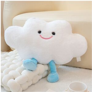 Unbranded (Cloud, 50cm) Moon Smiling Expression Cloud Plush Doll Pillow For Indoor Sofa De Unbranded (Cloud, 50cm) Moon Smiling Expression Cloud Plush Doll Pillow For Indoor Sofa De