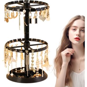 Unbranded Earring Display Stands Earring Holder Organizer with Rotating Base - Stable 2 Unbranded Earring Display Stands Earring Holder Organizer with Rotating Base - Stable 2